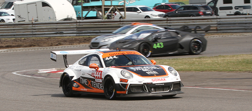 Gustav Birch og Mikkel O. Pedersen i Porsche 991
(Foto: Motorsporten.dk)